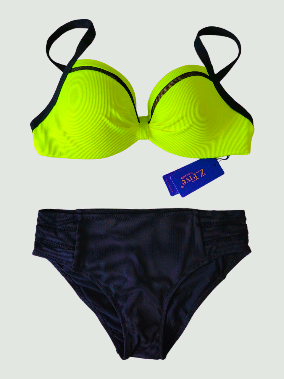 Купальник раздельный в РУБЧИК Z.Five Соня 5716-20 лимон(В НАЛИЧИИ ТОЛЬКО 46 48  УКР р-ры)