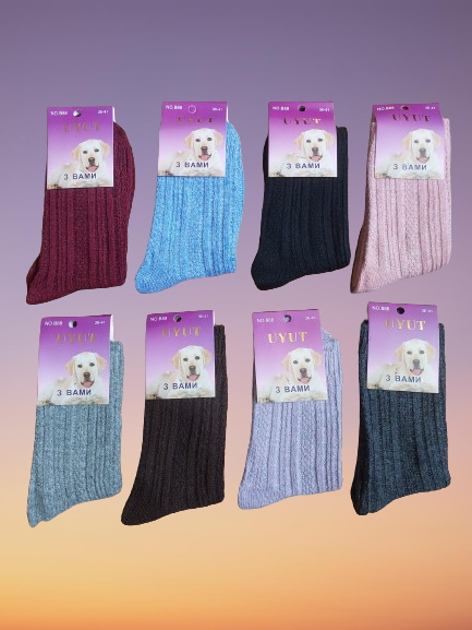 Шкарпетки жіночі термо ангора шерсть р.23-25. Від 12 пар до 21грн, фото 1