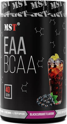 Амінокислоти BCAA ЕАА Бсаа MST BCAA ЕАА zero 520 г чорна смородина, фото 1