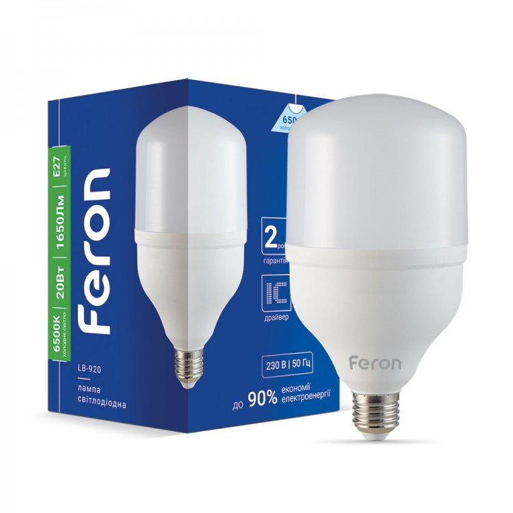 Світлодіодна LED-лампа Feron LB-920 20 W E27 6500 K