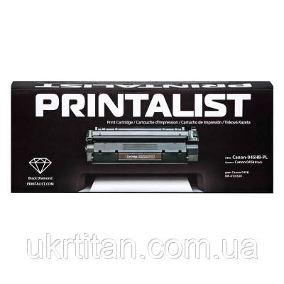 Оригінал! Картридж Printalist Canon 045H Black (Canon-045HB-PL) - Вища Якість!