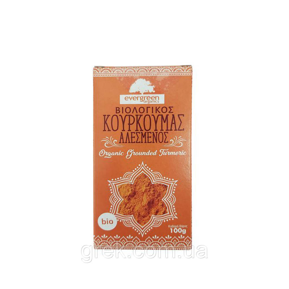 Куркума мелена Evergreen organics 100 г, фото 1