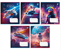 Тетрадь школьная 48 листов клетка YES Space fusion Твердая обложка