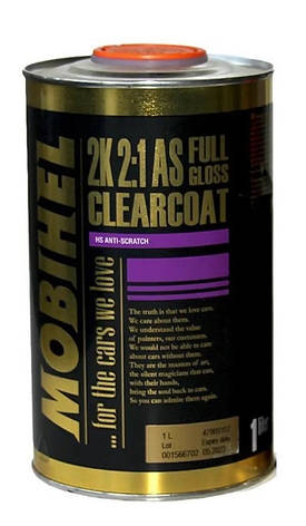 Лак акриловий Mobihel (Мобіхел) FG Anti-Sctratch 2+1 1л, фото 1