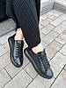 Кеди жіночі ShoesBand Шкіряні чорні з перфорацією 40 (26 см) (S67111-2), фото 2