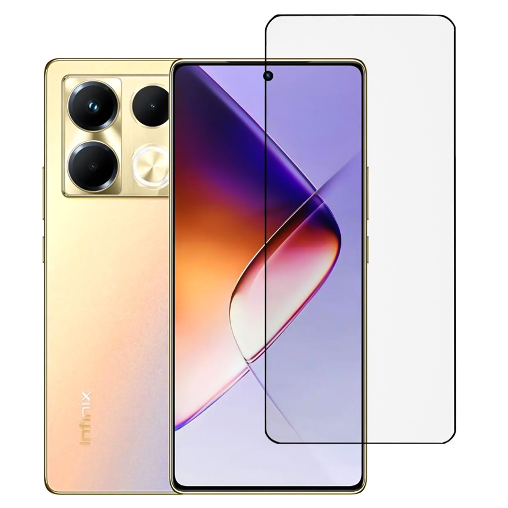 Захисне скло Full Screen Tempered Glass для Infinix Note 40 4G, Black, фото 1