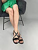 Босоніжки жіночі ShoesBand Чорні натуральні шкіряні наплак 33 (21,5 см) (S39141-1), фото 7