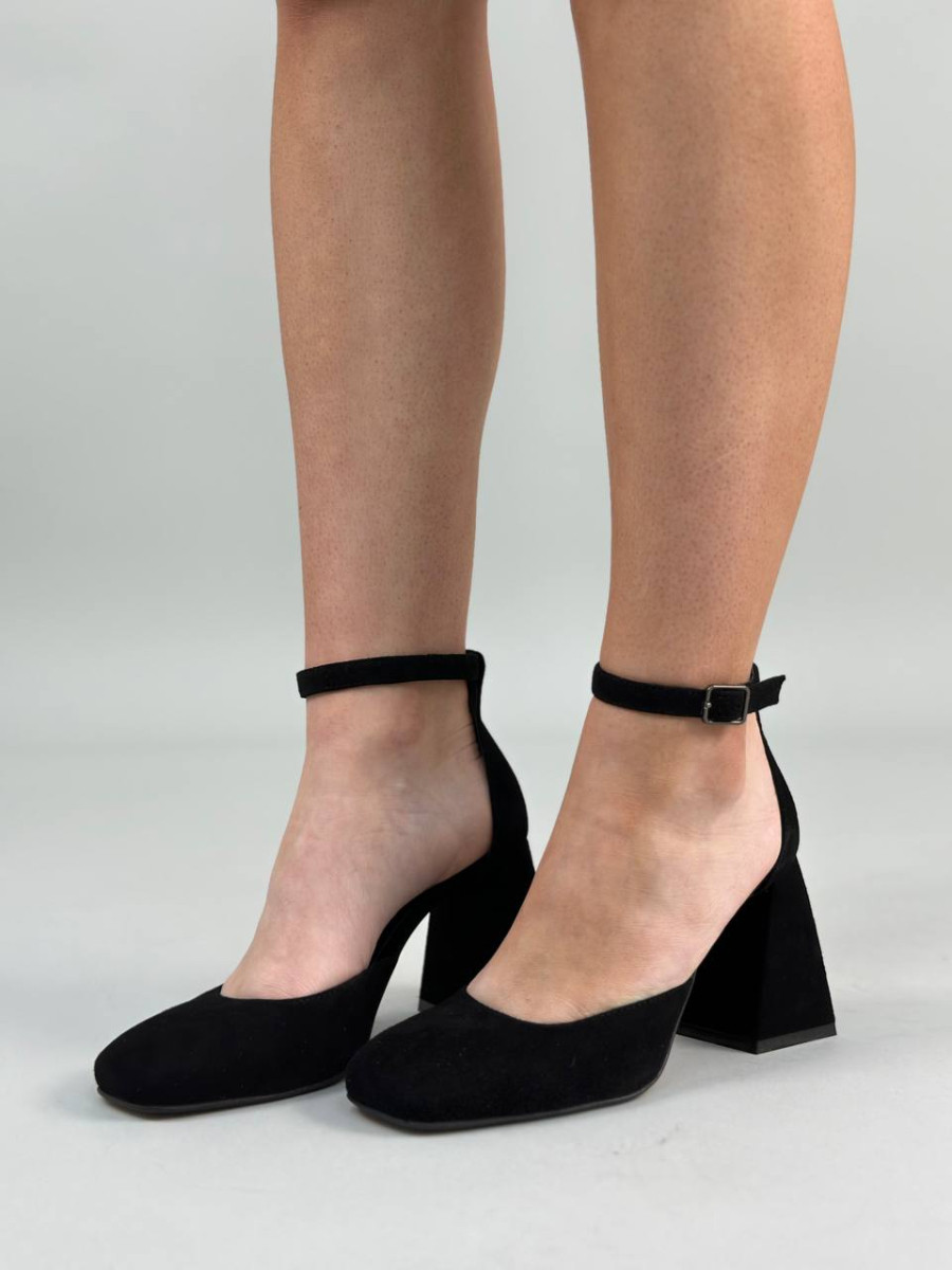 Босоніжки жіночі ShoesBand Чорні натуральна замша 40 (26 см) (S27101-1)