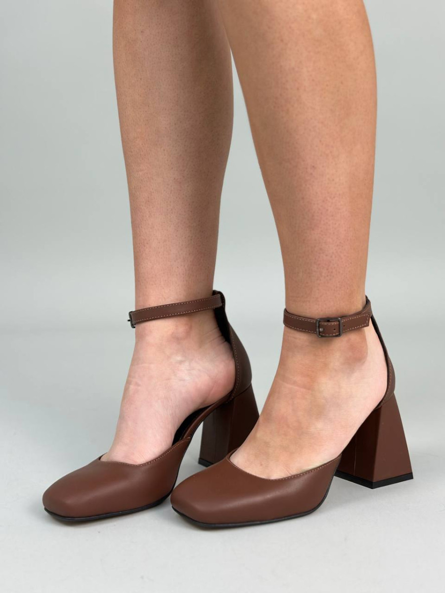 Босоніжки жіночі ShoesBand Коричневі натуральна шкіра 37 (24,5 см) (S27101)