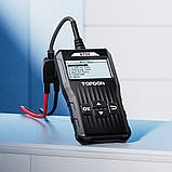 Тестер автомобільного акумулятора TOPDON BT30 тест заряджання та тест стартера (рос язик, універсальний), фото 6