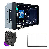 2-DIN магнітола в авто (пульт на кермо у подарунок)