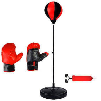 Боксерський набір з надувною грушею на стійці 105 см та рукавичками Punching Ball Set Дитячий боксерський набір