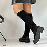 Жіночі чоботи, жіночі чоботи на низькому ходу, жіночі високі чоботи 37. 38, 39 рр, фото 6