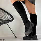Жіночі чоботи, жіночі чоботи на низькому ходу, жіночі високі чоботи 37. 38, 39 рр, фото 7