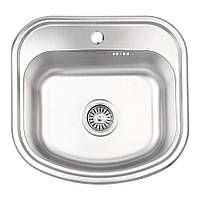 Кухонна мийка Lidz 4749 0,8 мм Micro Decor (LIDZ4749MICDEC)