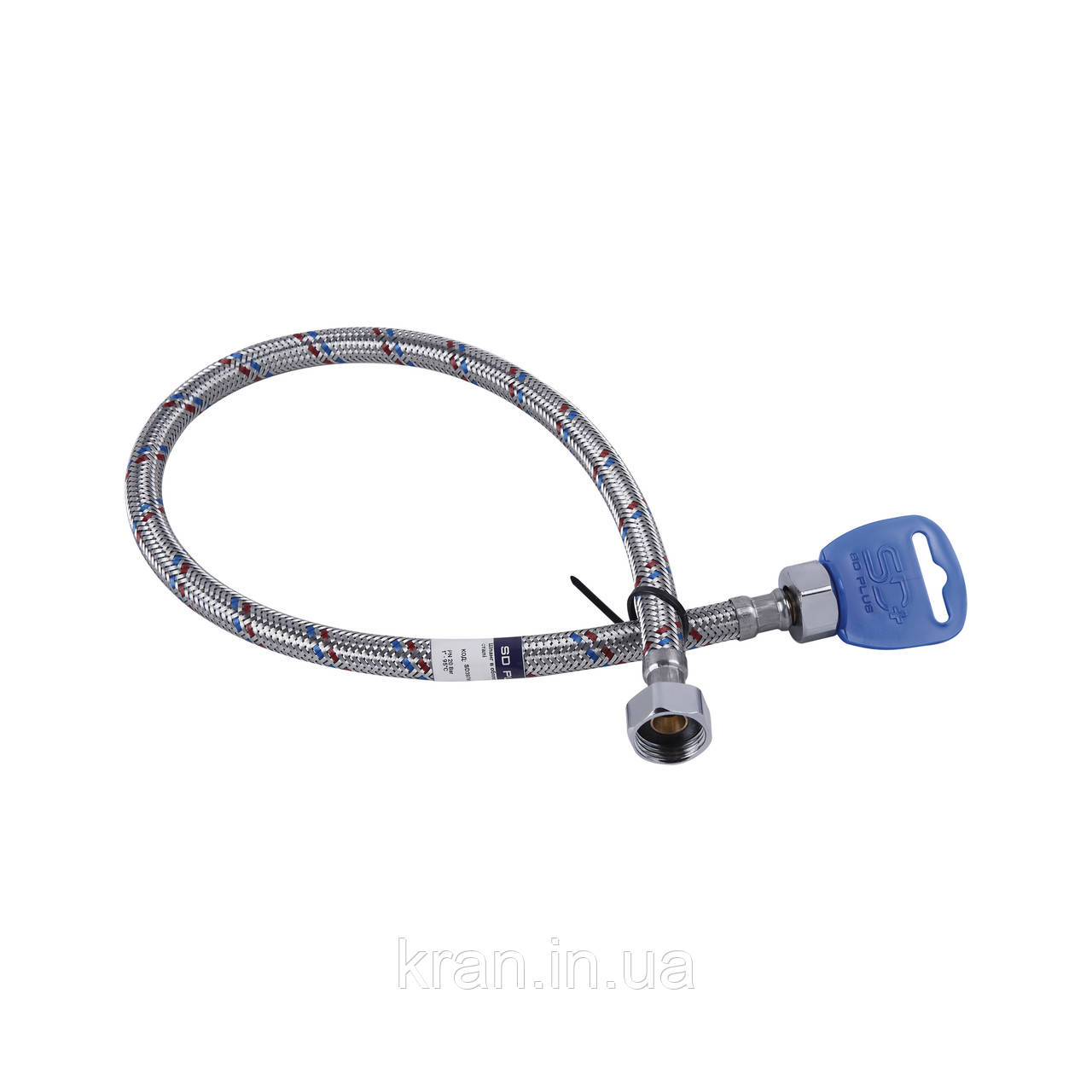 Гнучка підводка для води SD Plus 60 см ГГ SD397W60, фото 1