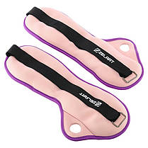 Обважнювачі-манжети для рук Zelart 2x1 кг з фіксацією на великому пальці для загальнозміцнювальних вправ, фото 3