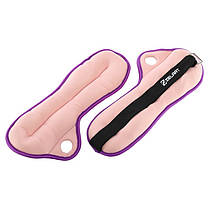 Обважнювачі-манжети для рук Zelart 2x1 кг з фіксацією на великому пальці для загальнозміцнювальних вправ, фото 4