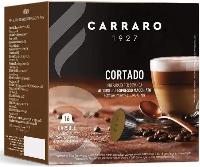 Кава в капсулах Carraro Dolce Gusto  Cortado 16 шт Італія