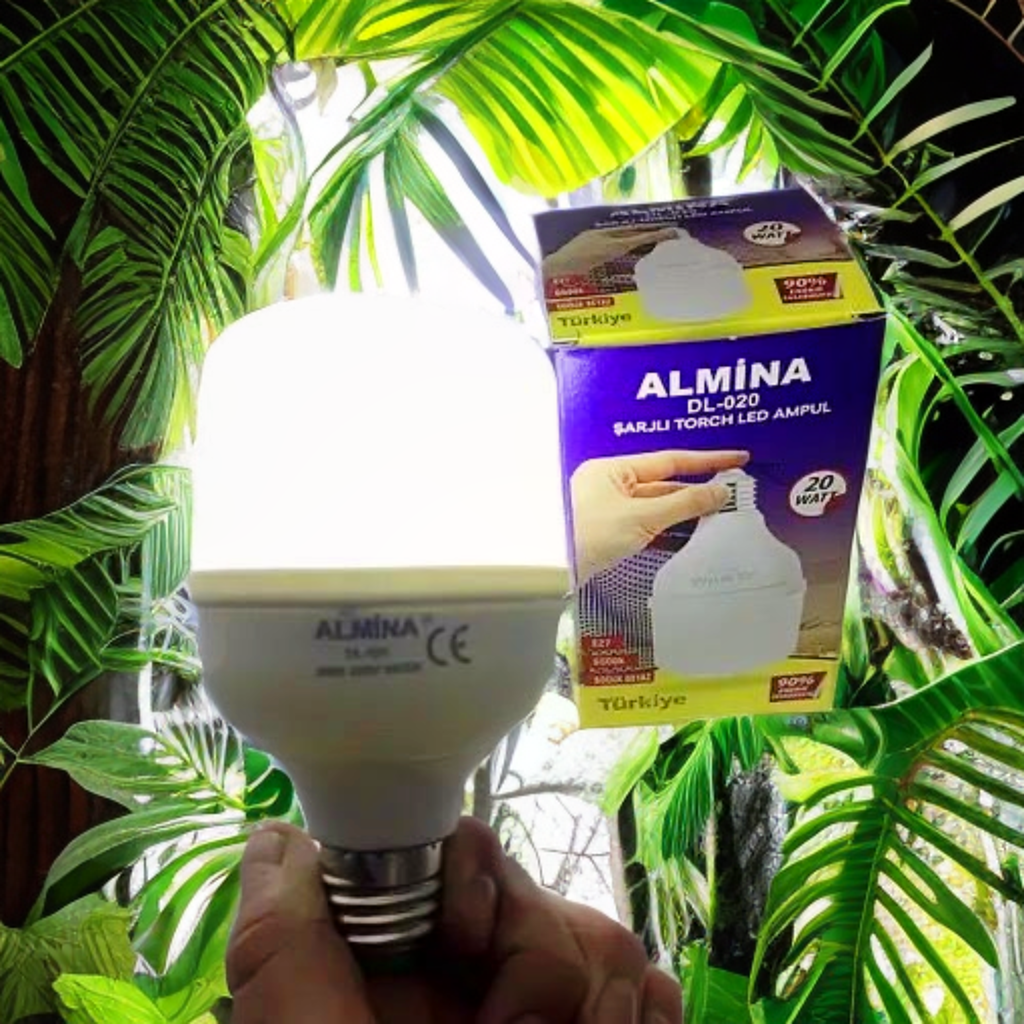 Акумуляторна лампочка Almina led Лампочка з акумулятором 20 Вт, Цоколь Е 27, ALMINA DL-020, фото 1