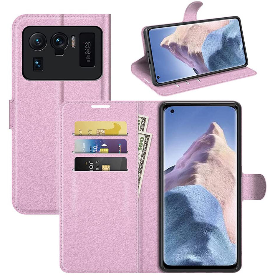 Чохол-книжка Litchie Wallet для Xiaomi Mi 11 Ultra Pink