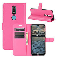 Чохол-книжка Litchie Wallet для Nokia 2.4 Rose