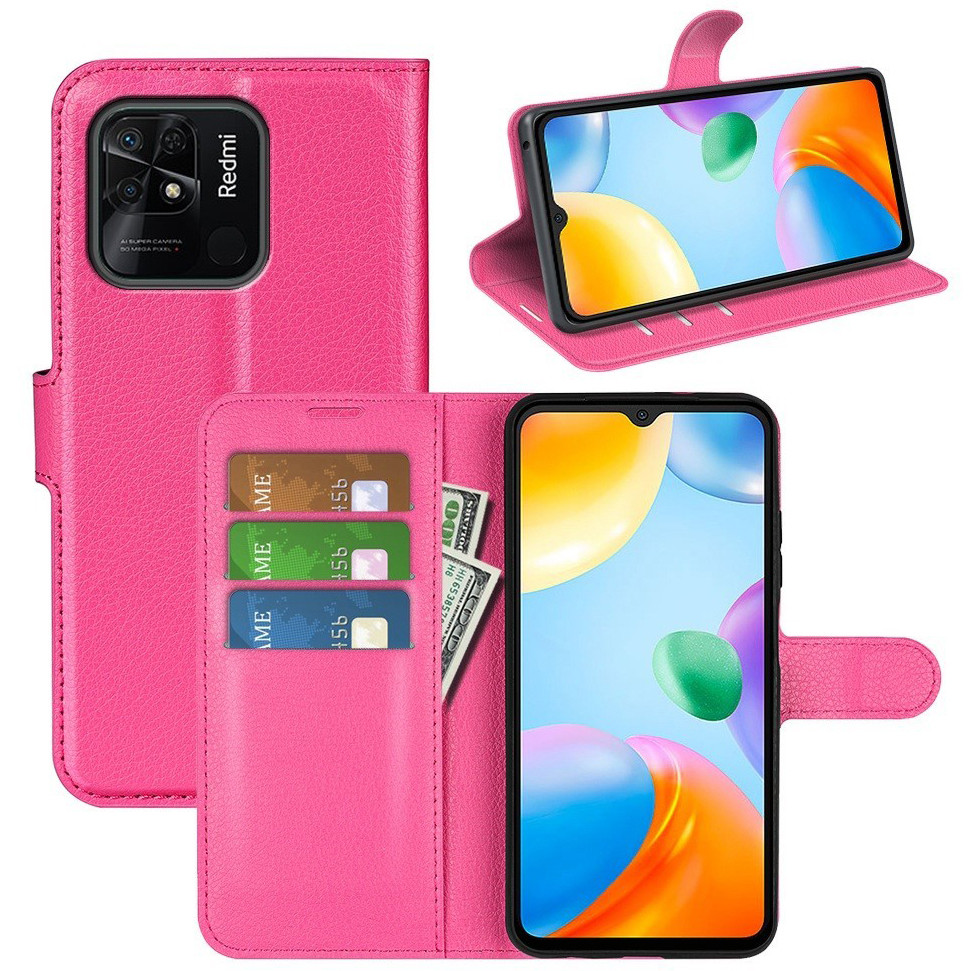 Чохол-книжка Litchie Wallet для Xiaomi Redmi 10C Rose, фото 1