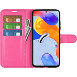 Чохол-книжка Litchie Wallet для Xiaomi Redmi Note 11 Pro / Note 11 Pro 5G Rose, фото 4
