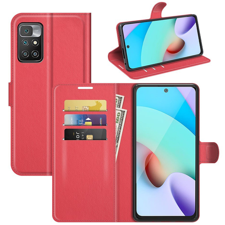 Чохол-книжка Litchie Wallet для Xiaomi Redmi 10 Red