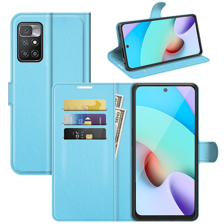 Чохол-книжка Litchie Wallet для Xiaomi Redmi 10 Light Blue