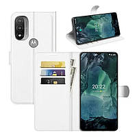 Чохол-книжка Litchie Wallet для Motorola E20 / E30 / E40 White