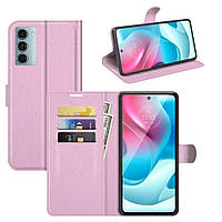 Чохол-книжка Litchie Wallet для Motorola G200 Light Pink