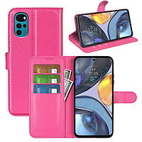 Чохол-книжка Litchie Wallet для Motorola G22 Rose