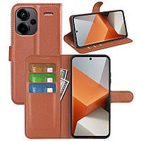 Чохол-книжка Litchie Wallet для Xiaomi Redmi Note 13 Pro Plus 5G Brown
