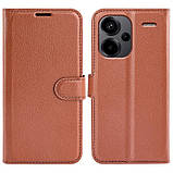Чохол-книжка Litchie Wallet для Xiaomi Redmi Note 13 Pro Plus 5G Brown, фото 6
