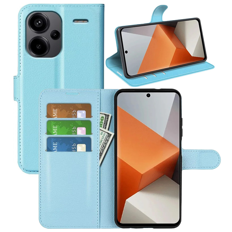Чохол-книжка Litchie Wallet для Xiaomi Redmi Note 13 Pro Plus 5G Light Blue