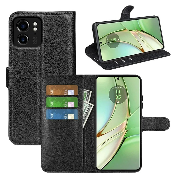 Чохол-книжка Litchie Wallet для Motorola Edge 40 Black, фото 1