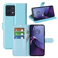 Чохол-книжка Litchie Wallet для Motorola G84 Light Blue