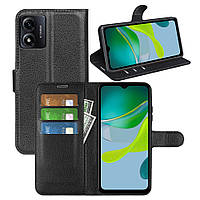 Чохол-книжка Litchie Wallet для Motorola E13 Black