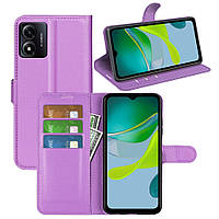 Чохол-книжка Litchie Wallet для Motorola E13 Violet