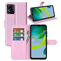Чохол-книжка Litchie Wallet для Motorola E13 Light Pink