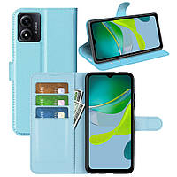 Чохол-книжка Litchie Wallet для Motorola E13 Light Blue
