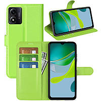 Чохол-книжка Litchie Wallet для Motorola E13 Light Green