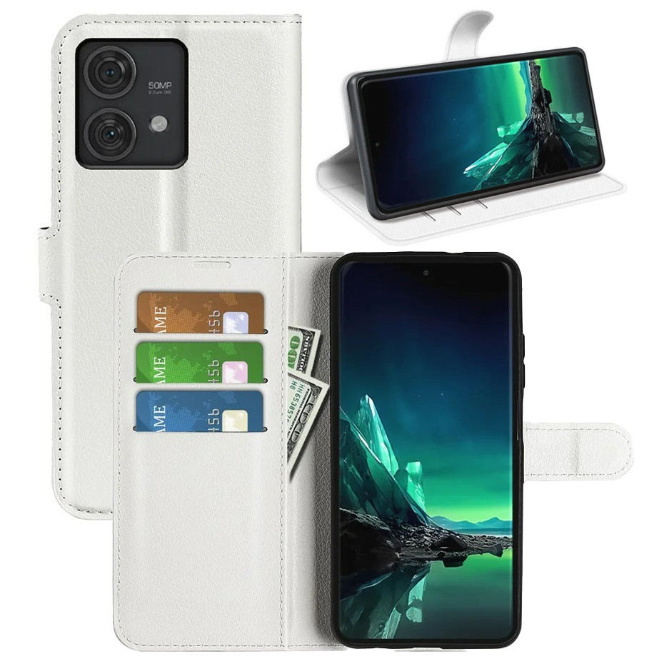Чохол-книжка Litchie Wallet для Motorola Edge 40 Neo White