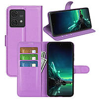 Чохол-книжка Litchie Wallet для Motorola Edge 40 Neo Violet