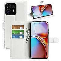 Чохол-книжка Litchie Wallet для Motorola Edge 40 Pro White