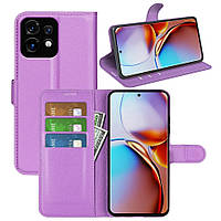 Чохол-книжка Litchie Wallet для Motorola Edge 40 Pro Violet