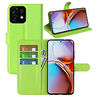 Чохол-книжка Litchie Wallet для Motorola Edge 40 Pro Light Green