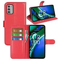 Чохол-книжка Litchie Wallet для Nokia G42 Red