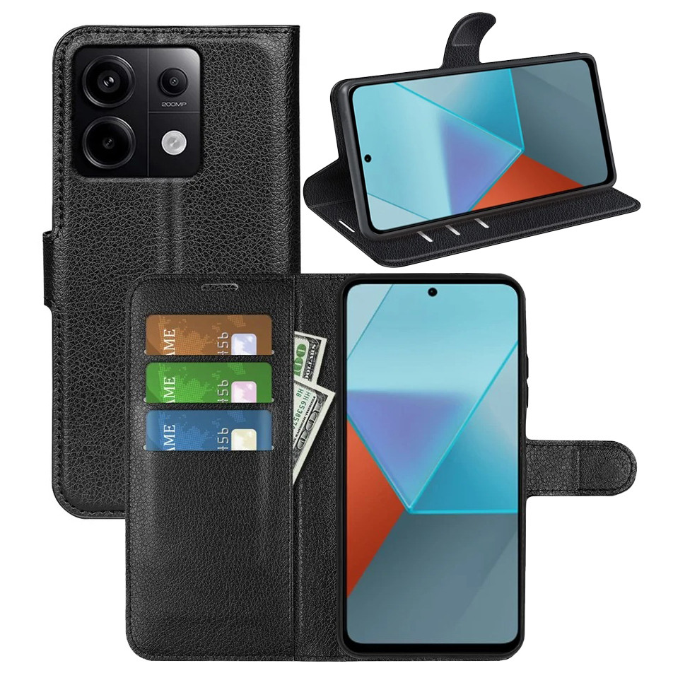 Чохол-книжка Litchie Wallet для Xiaomi Redmi Note 13 Pro 5G / Poco X6 5G Black